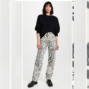 Mother Denim High Waisted Curbside Heels Jeans in Animal Tracks New With Tags